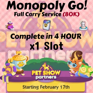 PET SHOW PARTNERS EVENT x1 SLOT RUSH COMPLETE IN 4 HOURS