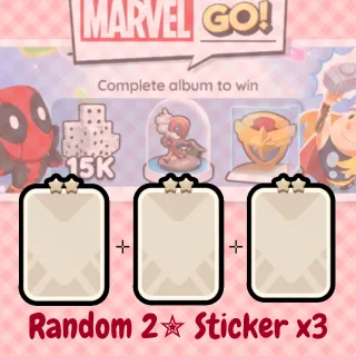 BUNDLE Set Random 2✮ Sticker x3