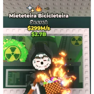 Steal a Brainrot 299m/s Mieteteira Bicicleteira