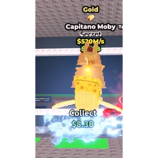 Steal a Brainrot 520m/s Gold Capitano Moby 
