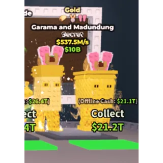 Steal a Brainrot 537.5m/s GOLD GARAMA AND MADUNDUNG