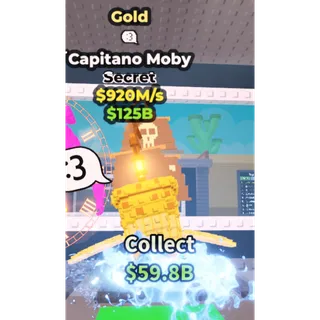 Steal a Brainrot 920m/s gold Capitano Moby 