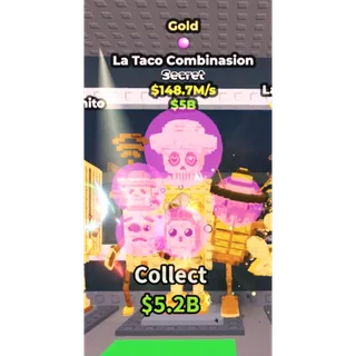 Steal a Brainrot gold + traits La taco combinasion