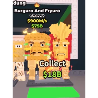 Steal a Brainrot 900m/s Burguro and Fryuro