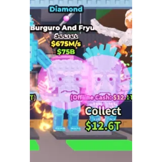 Steal a Brainrot 675m/s Diamond Burguro and Fryuro