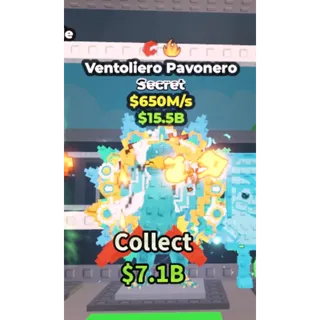 Steal a Brainrot 650m/s VENTOLIERO PAVONERO
