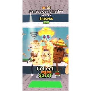 Steal A Brainrot 420m/s has meowl trait La Taco Combinasion