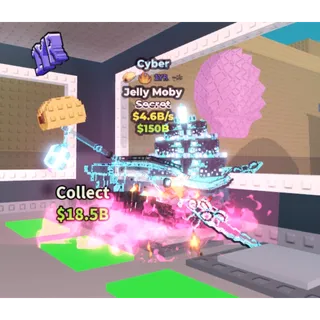 Steal a Brainrot 4.6b/s CYBER JELLY Moby VERY RARE (244 CYBER EXIST)