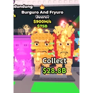 Steal a Brainrot 900m/s Burguro and Fryuro