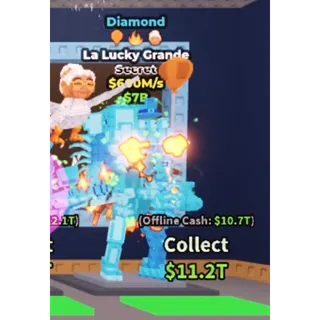 Steal a Brainrot 600m/s Diamond La lucky grande