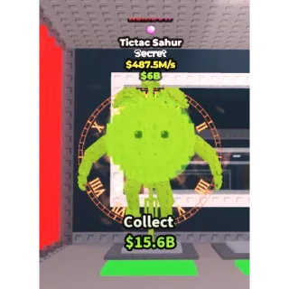 Steal a Brainrot 487.5m/s bubblegum trait Rainbow Tictac Sahur