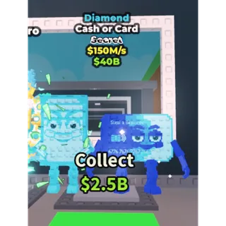 Steal a Brainrot Diamond Cash or Card