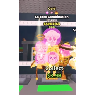 Steal a Brainrot gold + traits La taco combinasion