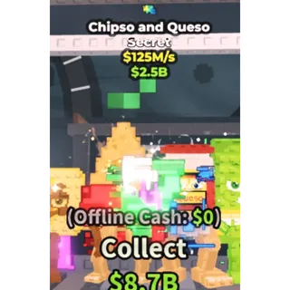 Steal a Brainrot 125m/s Chipso and Queso