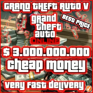GTA 5 MONEY | $3B ( VERY FAST DELIVERY )