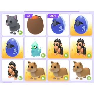 210x NEON & EGG ADOPT ME PET