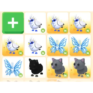 11x NEON ADOPT ME PETS