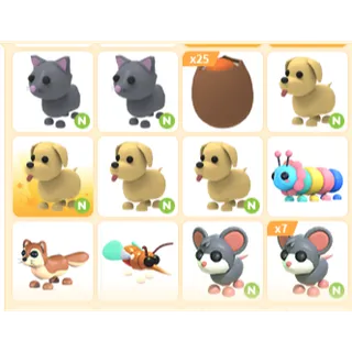 42X NEON & EGG ADOPT ME PETS