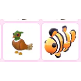 BROWN-CHESTED PHEASANT &  CLOWNFISH