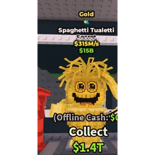 Gold Spaghetti Tualetti | 315M/s