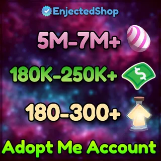 Adopt Me Account - 5M+ Candy Eggs - 200K+ Bucks - 200+ Age Up Potions