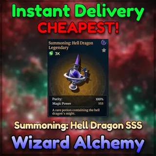 Hell Dragon Potion SSS - Wizard Alchemy