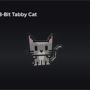 8-bit tabby cat