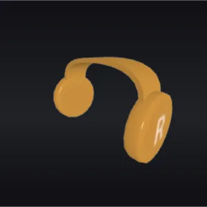 Gold Clockwork Headphone