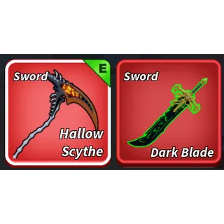 Hallow Scythe + Dark blade Bloxfruit