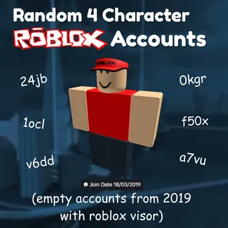 🔥 Random 4 Character Username - Empty 2019 Account 🔥