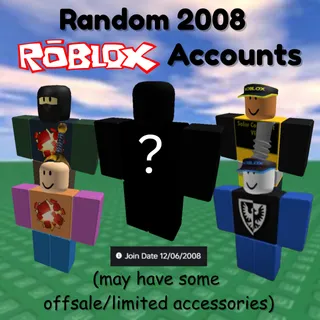 🔥 Random 2008 OG Account - Possible Offsale/Limited Items 🔥