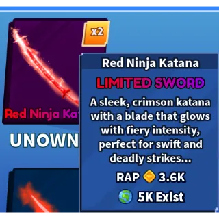 Red Ninja Katana