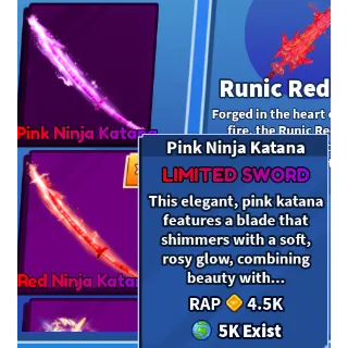 Pink Ninja Katana