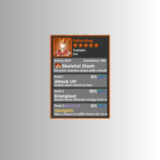 World Zero - Fallen King Pet 