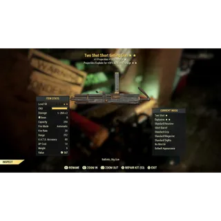 TS/E GATLING GUN - FALLOUT 76 PS4/PS5