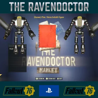 Fallout 76 PS4/PS5 - Plan: Storm Goliath Figure (Neurological Warfare Event Drop)