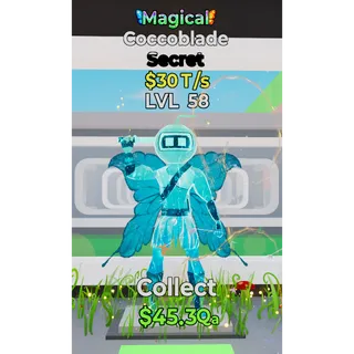 FORTNITE - STEAL THE BRAINROT - COCCOBLADE / SECRET / MAGICAL / LVL 58 30T/s