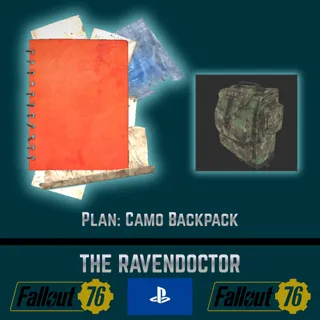 Plan: Camo Backpack - Fallout 76 PS4/PS5
