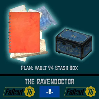 Plan: Vault 94 Stash Box - Fallout 76 PS4/PS5