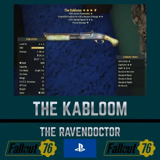 THE KABLOOM - FALLOUT 76 PS4/PS5