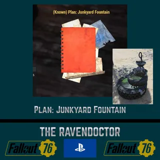 Plan: Junkyard Fountain - Fallout 76 PS4/PS5