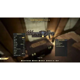 FALLOUT 76 - LEGACY TESLA RIFLE Q/15R 