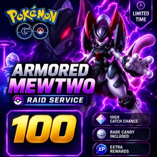 100x Armored Mewtwo Raid