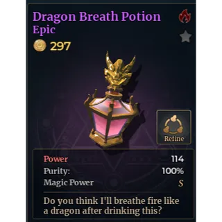 Dragon Breath SS - Wizard Alchemy