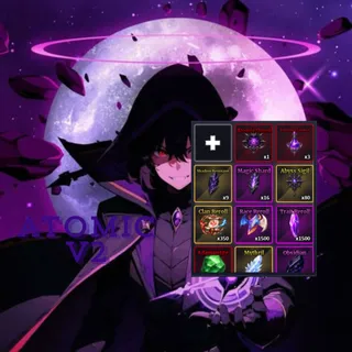 Atomic v2 + Free Reroll + Weapon Set B10 - sailor piece