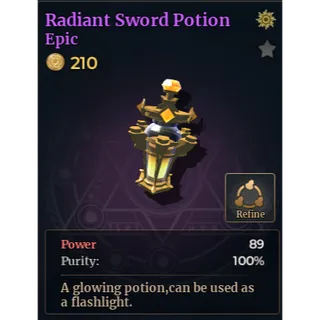 Radiant Sword - Wizard Alchemy