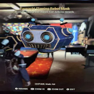 Glowing Robot Mask