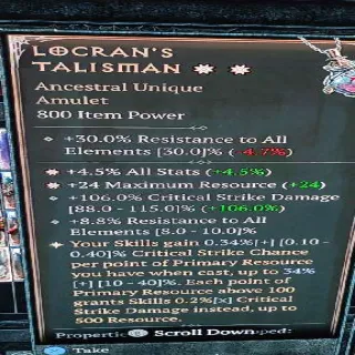 S10 2🌟 Locrans Talisman