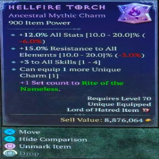 Warlock Hellfire Torch Mythic