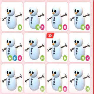 X16 NEON SNOWMAN